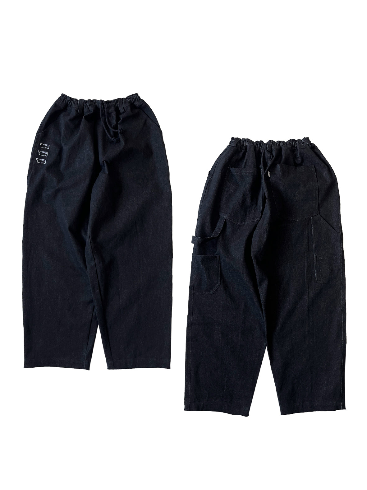 3 VX OUTLINE - BAGGY OG CARPENTER - BLACK