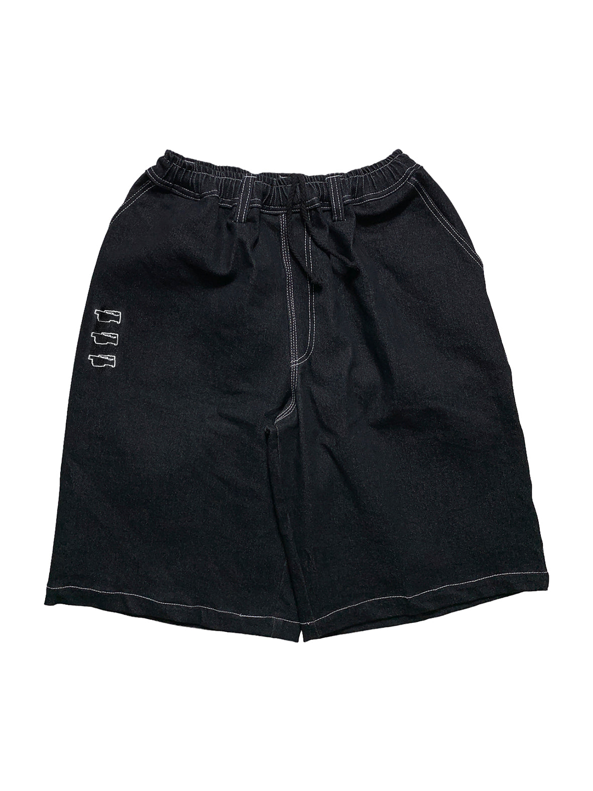 3VX OUTLINE - BAGGY OG CARPENTER SHORTS - BLACK