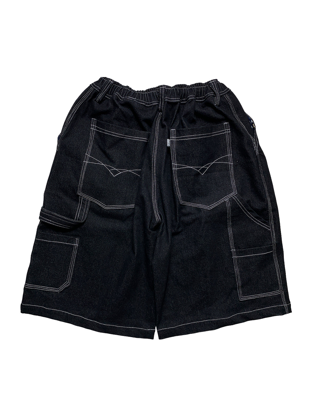 3VX OUTLINE - BAGGY OG CARPENTER SHORTS - BLACK