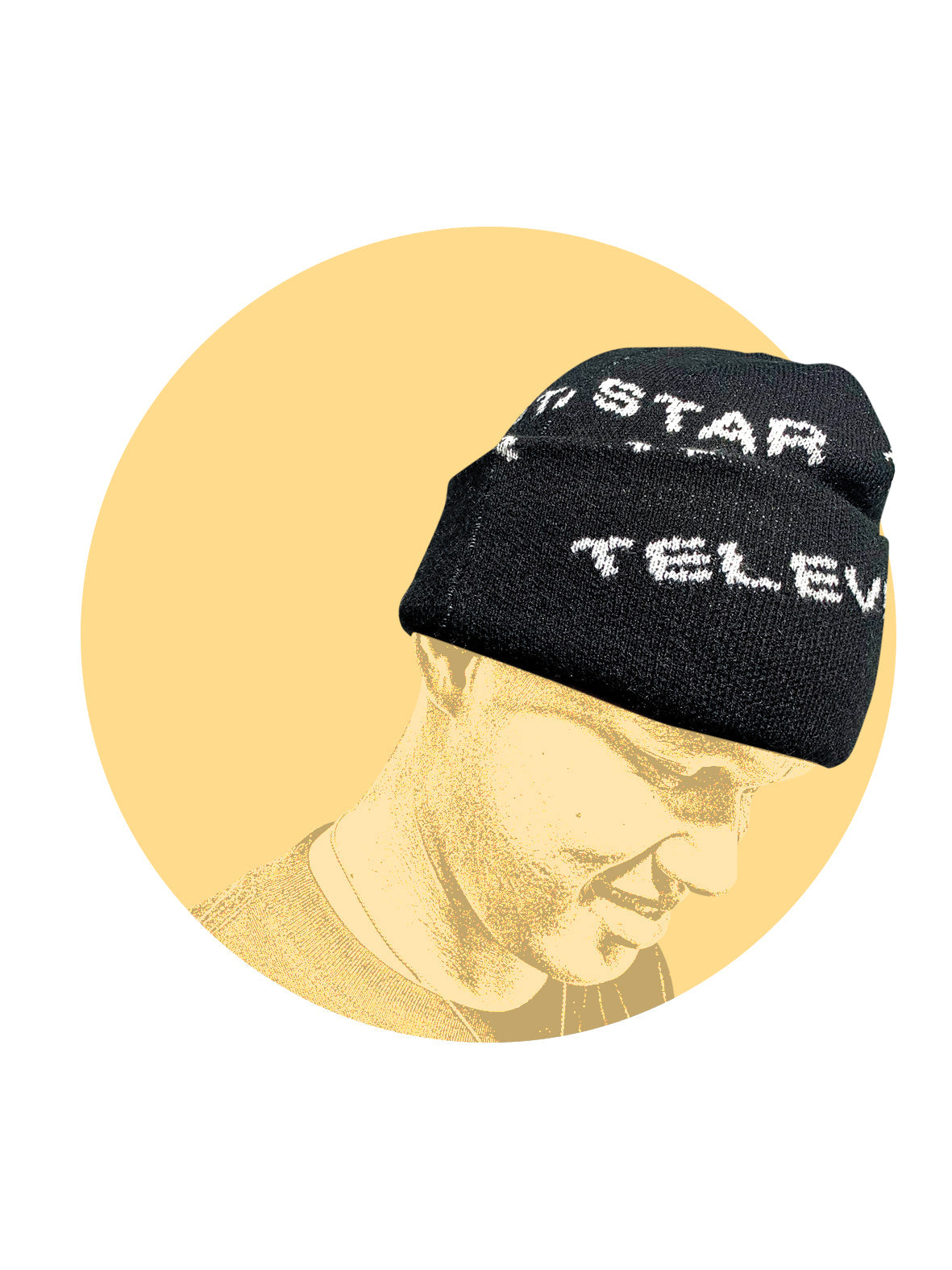 TVS FONT BEANIE - BLACK