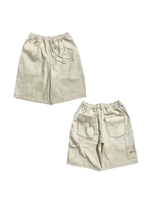 VX1000 - BAGGY OG CARPENTER SHORTS - CREAM